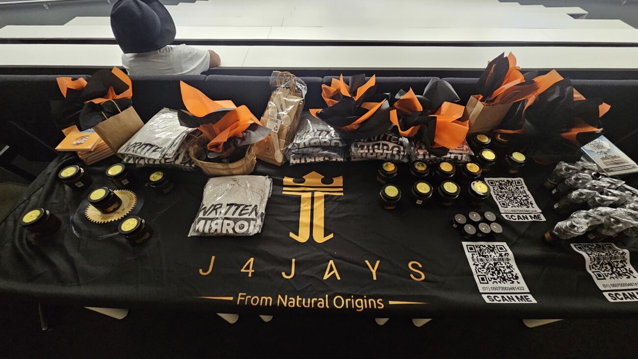 J4JAYS Branded Stall at a Black History Event hosted at London South Bank University